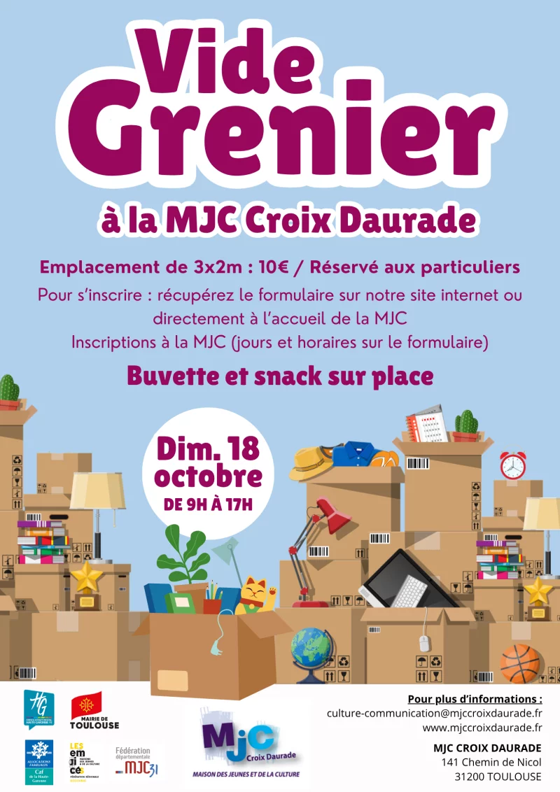 VIDE GRENIER MJC CROIX DAURADE