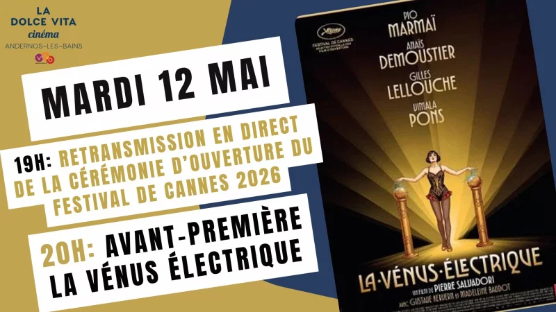 Cérémonie d'ouverture du 79ème Festival de Cannes au cinéma La Dolce Vita