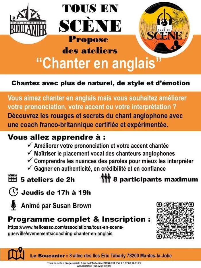 atelier Chanter en anglais