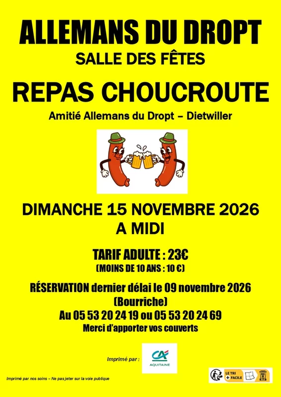 Repas choucroute