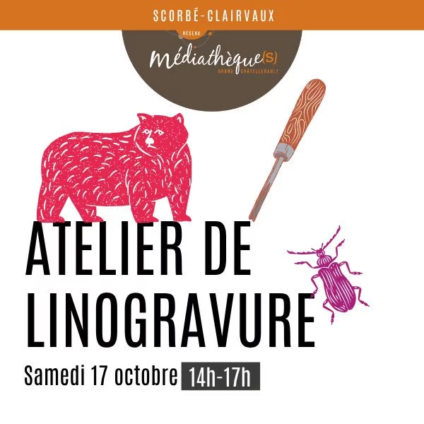 Atelier de linogravure avec Tali Graphiste