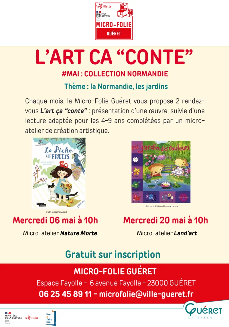 L'art ça conte - Au jardin des couleurs et micro-atelier Land'art