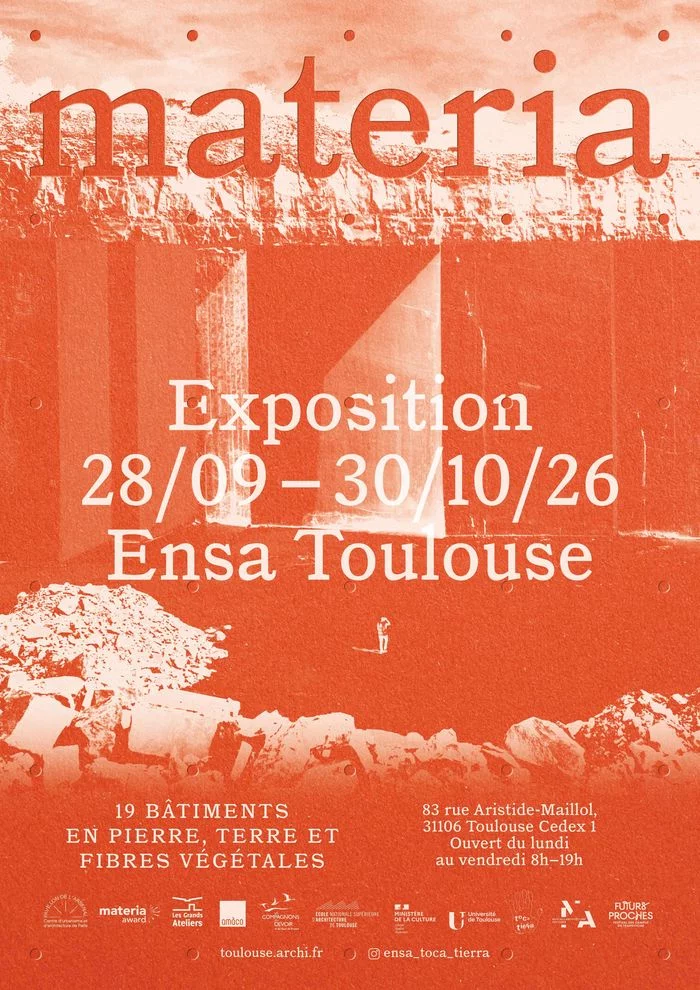 Exposition : "materia" architectures - 19 bâtiments en pierre, terre et fibres végétales