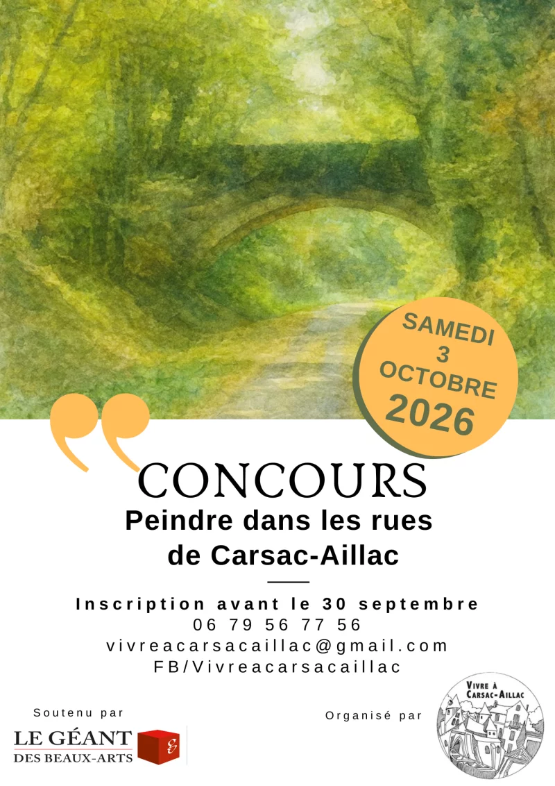 Concours de peinture dans les rues de Carsac-Aillac