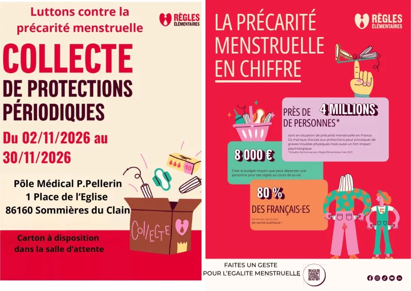 Collecte de protections périodiques