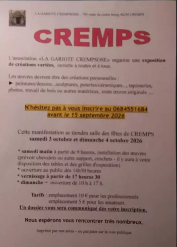 Automnales crempsoises « exposition »