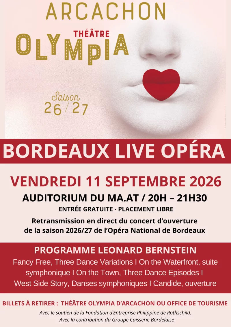 Bordeaux Live Opera : retransmission en direct depuis le Grand Théâtre de Bordeaux
