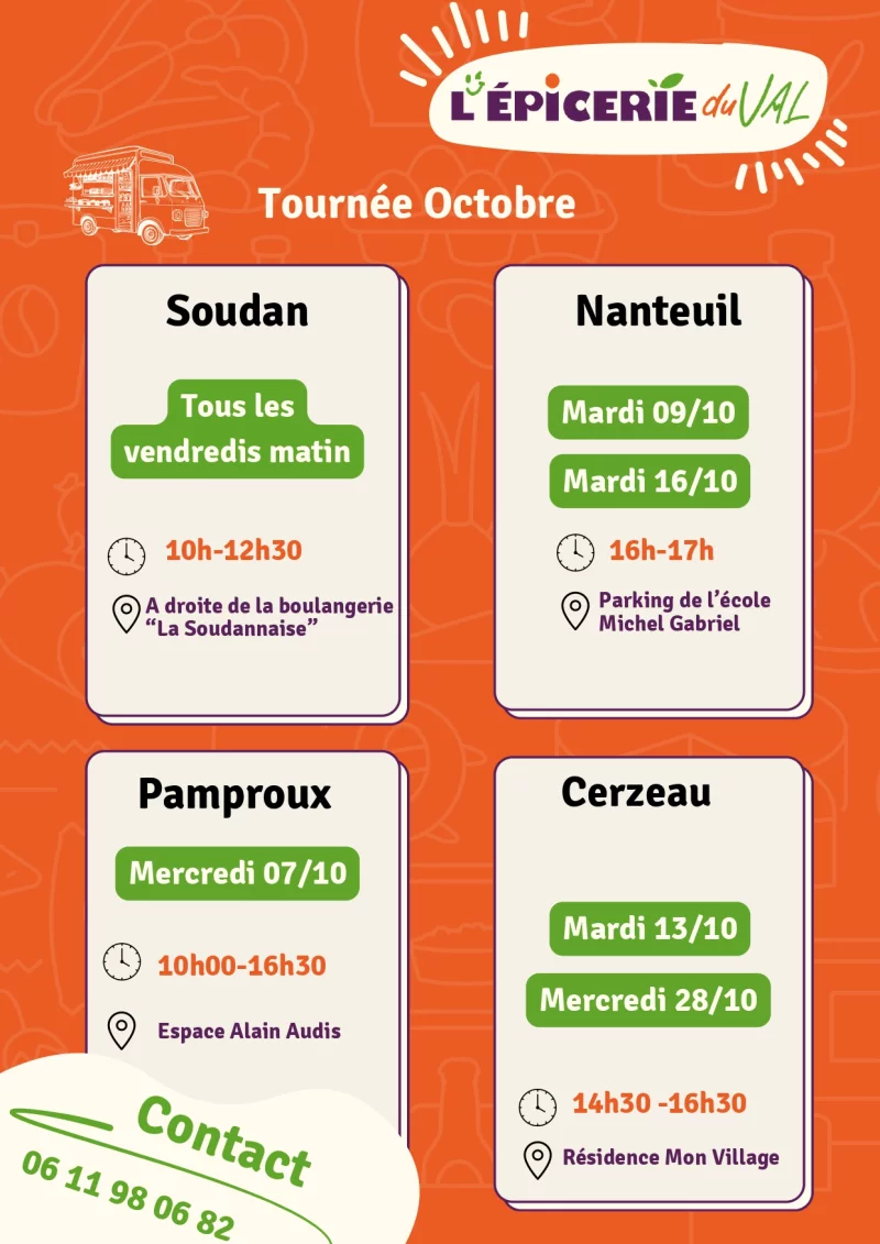 Tournée de l'Epicerie du Val à Nanteuil