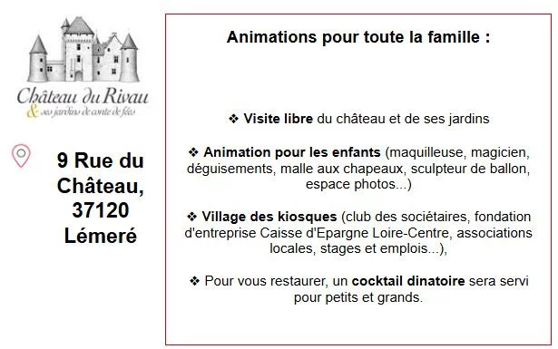 Stand présentation CC37 - Caisse d'épargne - Château du Rivau