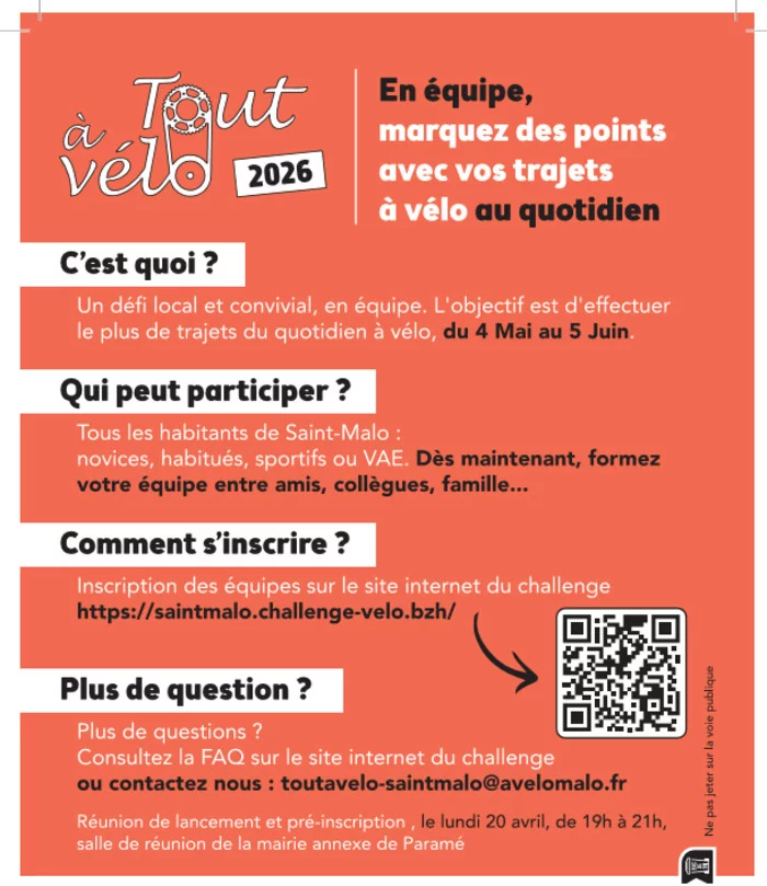 Challenge Tout à Vélo Saint-Malo 2026
