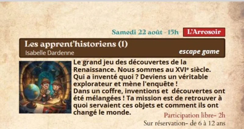 Festival Re-naissance à Figeac : les apprent’historiens !