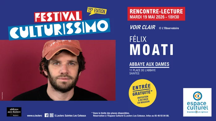 Festival Culturissimo - Rencontre-Lecture avec Félix Moati