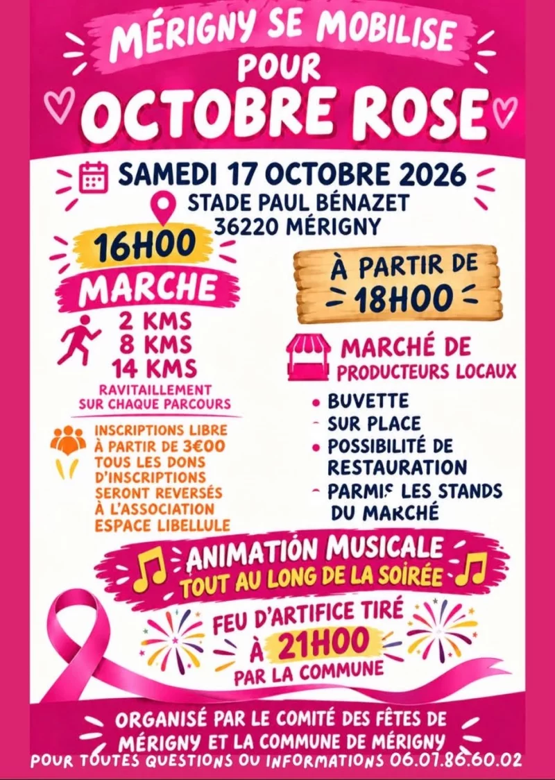 Octobre Rose à Mérigny