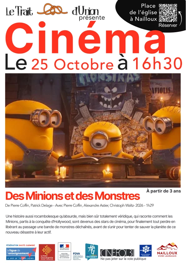 CINEMA : DES MINIONS ET DES MONSTRES