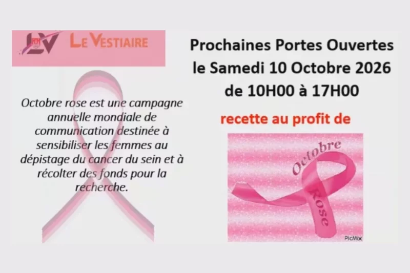 Octobre Rose | Journée Portes Ouvertes - Le Vestiaire