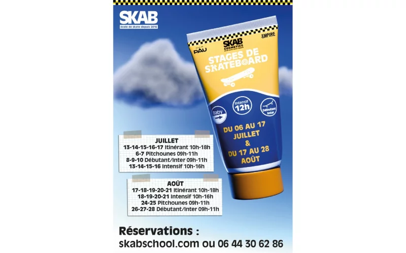 SKAB school - Stage skateboard Pitchounes