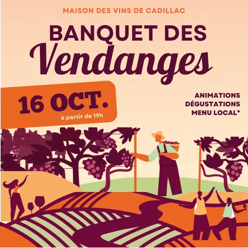 Banquet des vendanges à la Maison des Vins de Cadillac