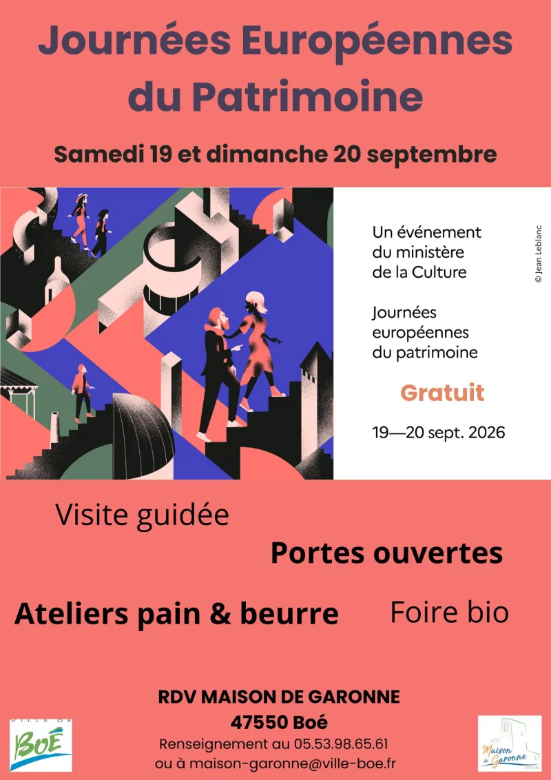 Journée européenne du Patrimoine - Visite guidée de la Maison de Garonne.