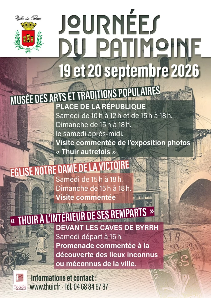 JOURNÉES DU PATRIMOINE À THUIR