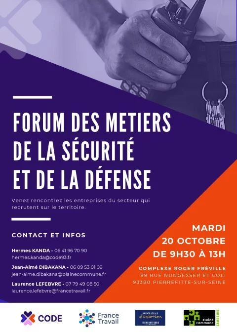 Forum des métiers de la sécurité et de la défense