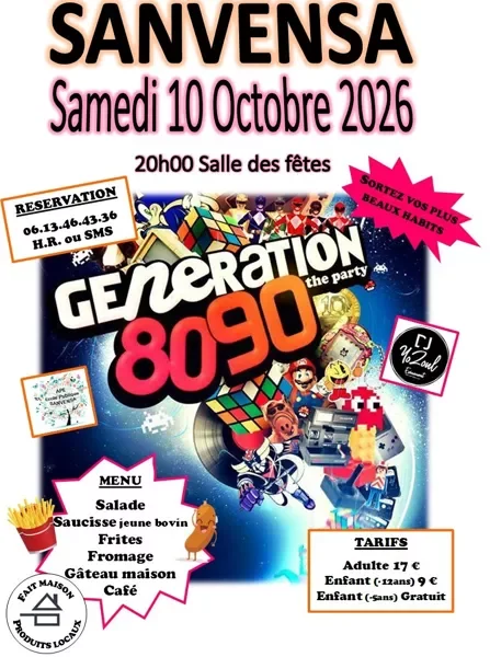 Soirée années 80-90