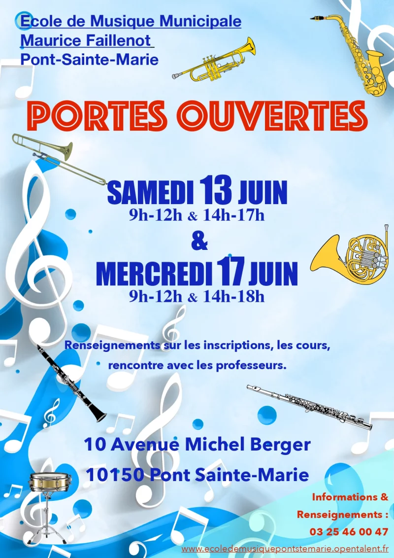 Journées Portes Ouvertes de l’école de musique