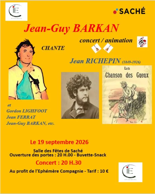 Jean-Guy BARKAN chante Jean RICHEPIN - Au profit de la Compagnie Ephémère