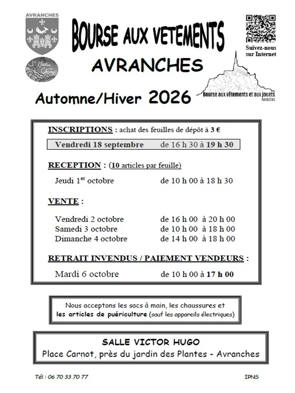 Bourse aux vêtements d'automne