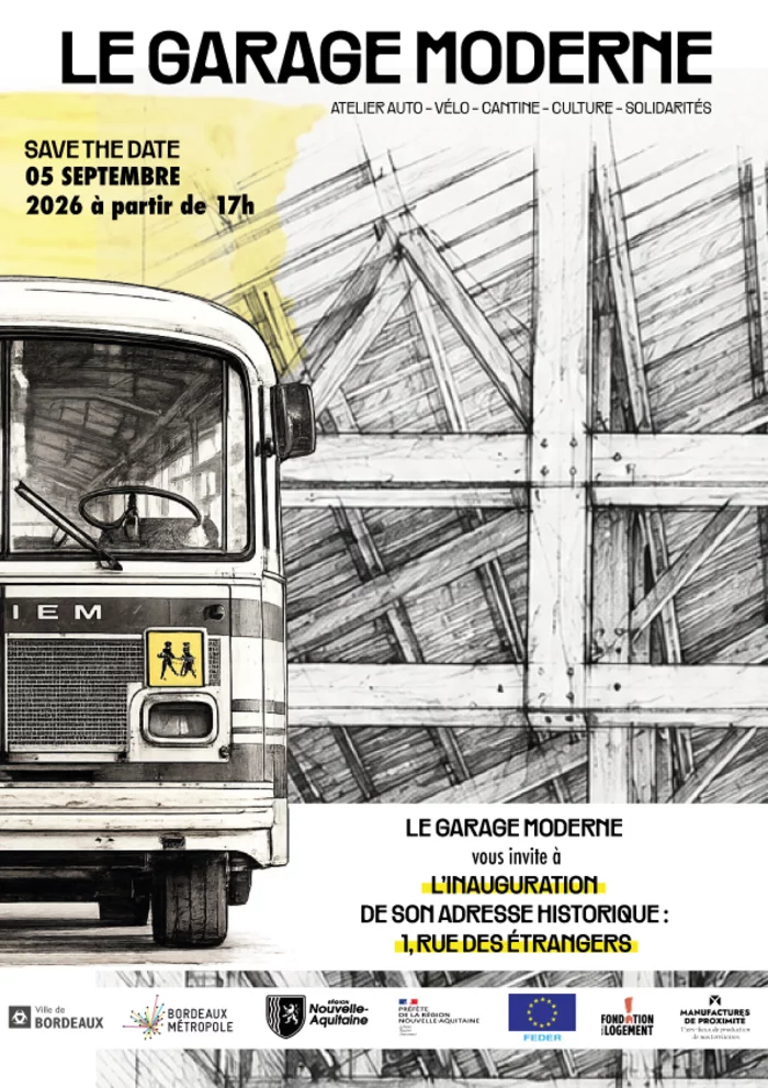 INVITATION - INAUGURATION - LE GARAGE MODERNE