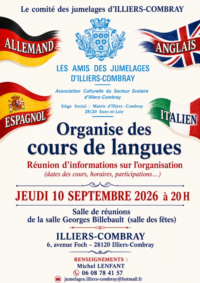 Réunion d'information sur les cours de langues étrangères