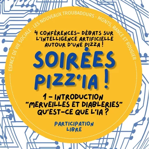 Soirée Pizz'IA - conférence/débat sur l'IA
