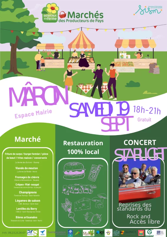 Marché des producteurs et Concert de Rock