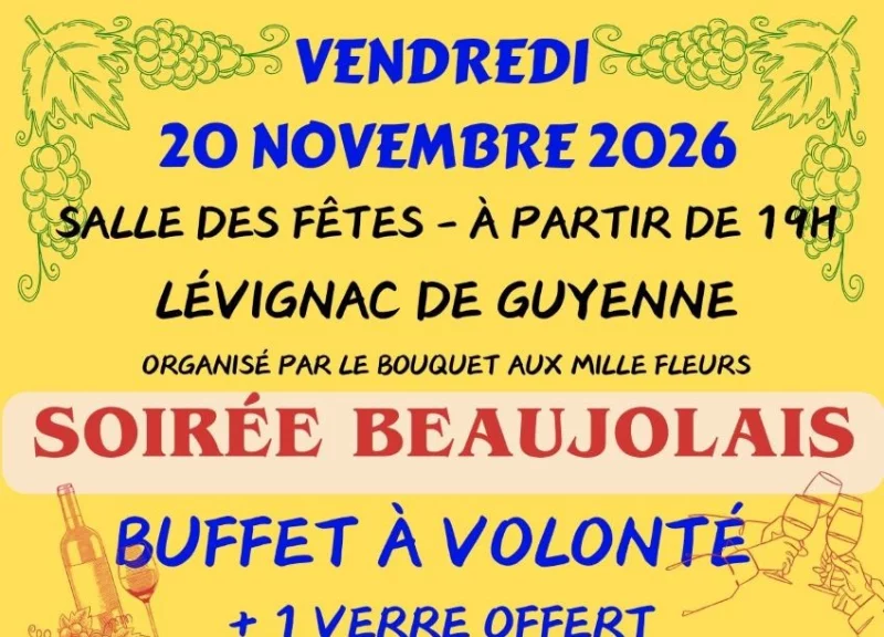 Soirée Beaujolais buffet à volonté