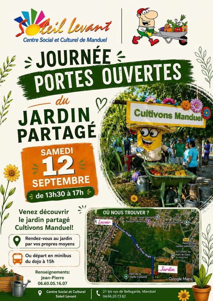 Journée portes ouvertes du jardin partagé Cultivons Manduel