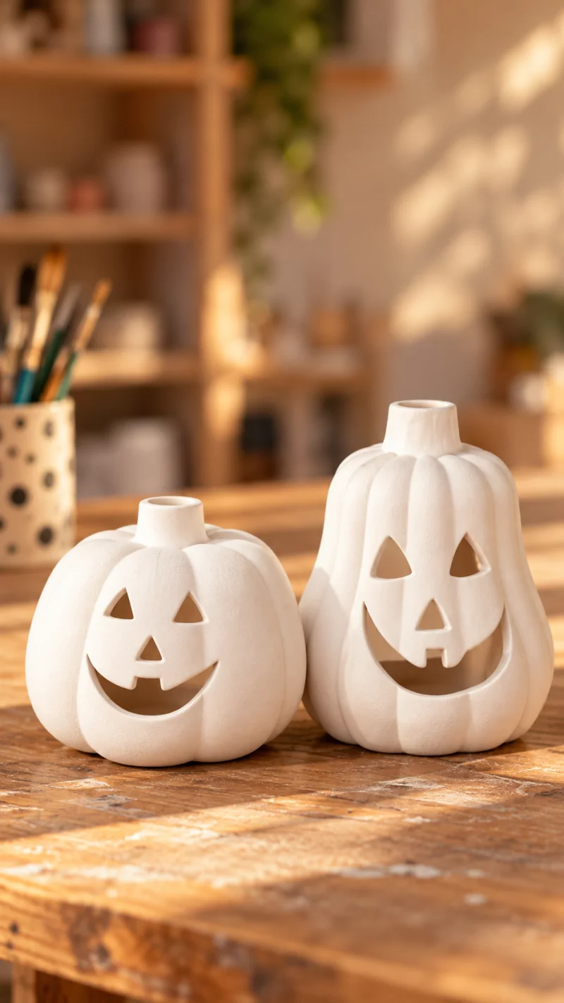 Ma petite lanterne d'Halloween - Atelier peinture sur céramique