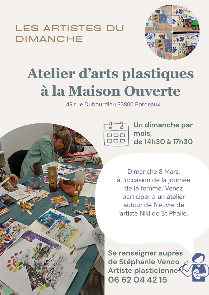 Atelier art plastique "Les artistes du dimanche"