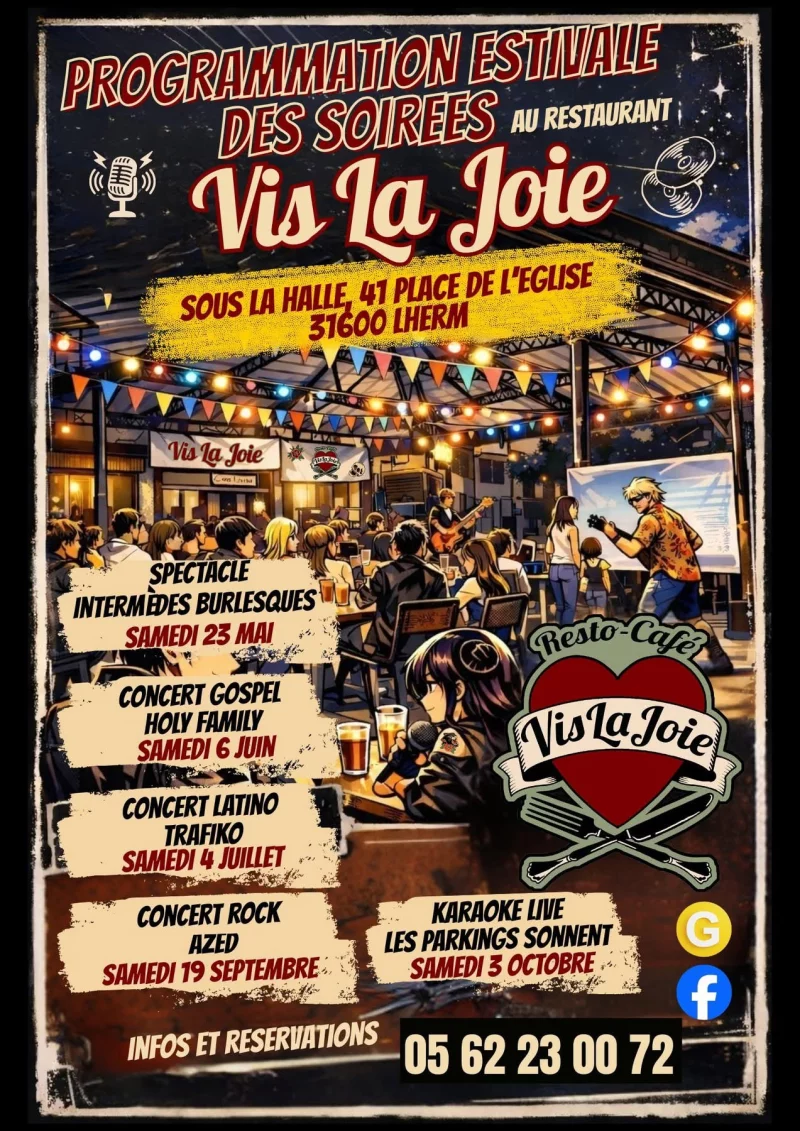 PROGRAMMATION ESTIVALE VIS LA JOIE