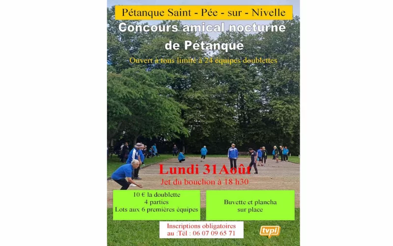 Concours amical nocturne de Pétanque