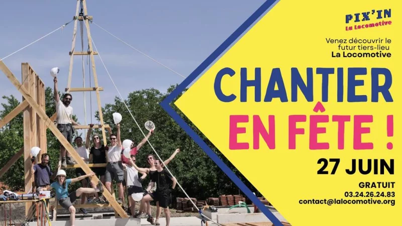 Chantier en fête au futur tiers-lieu !