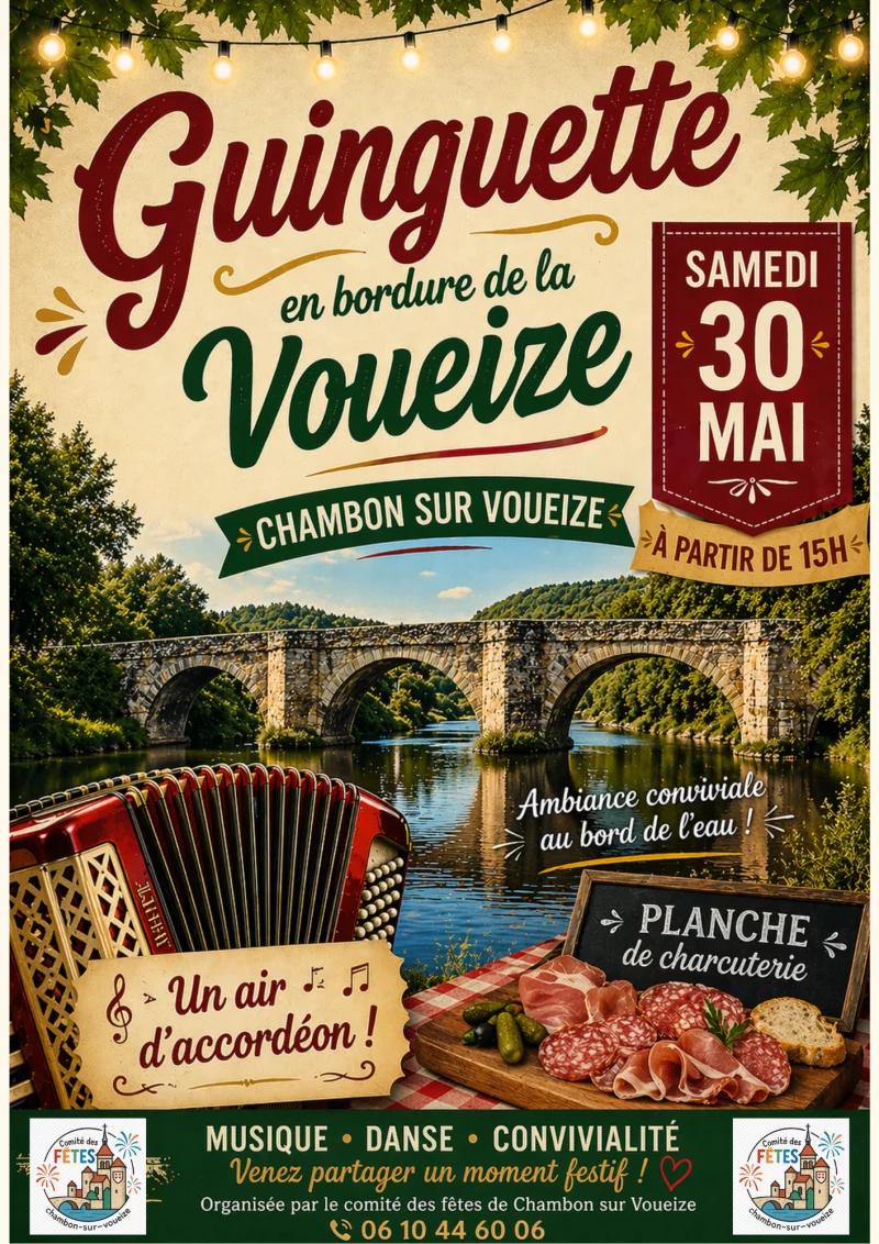 Soirée Guinguette en bordure de la Voueize