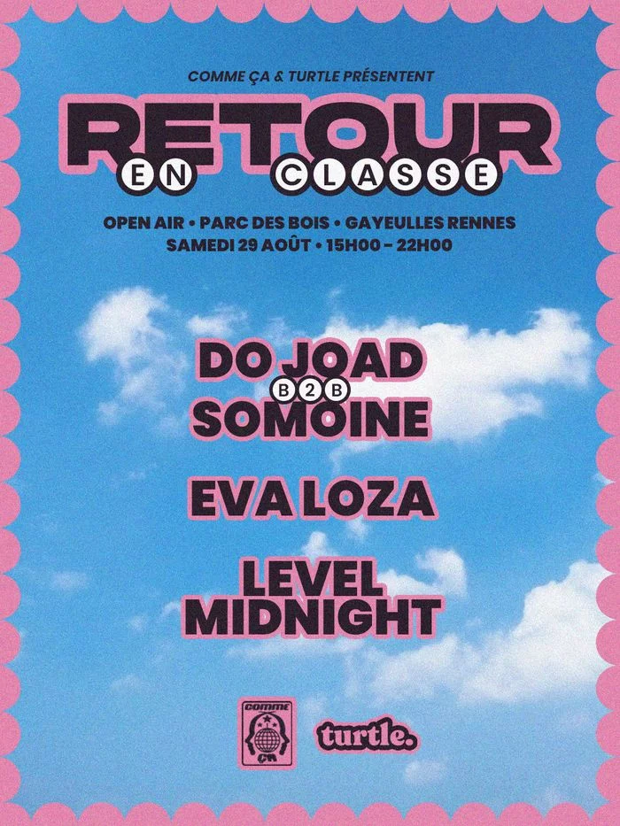 RETOUR EN CLASSE • OPEN AIR • 29 AOÛT 🌸