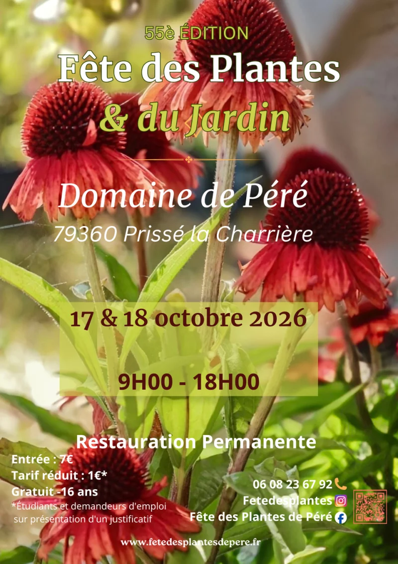 Fête des Plantes et du Jardin du Domaine de Péré 55e édition - à Prissé-la-Charrière