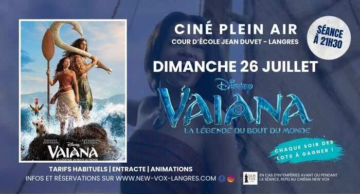 Ciné Plein Air : "Vaiana "