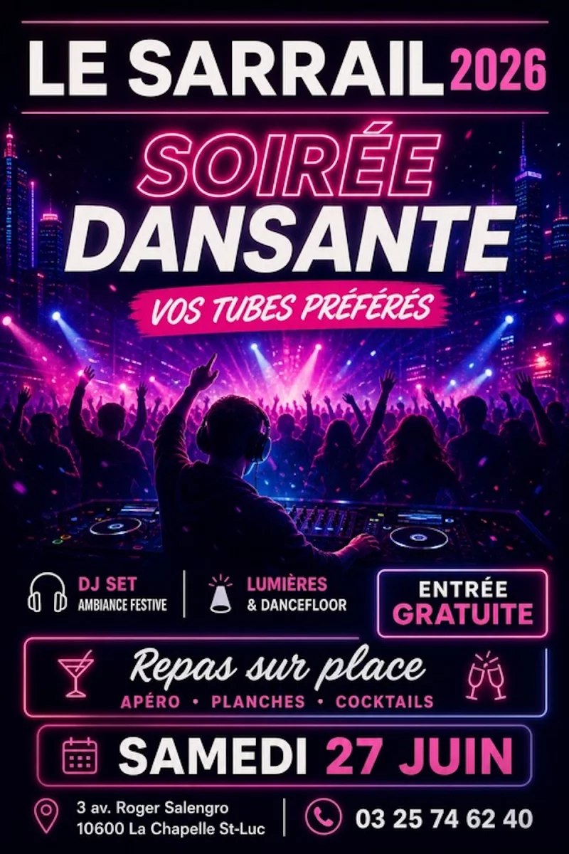 Soirée dansante "Vos tubes préférés"