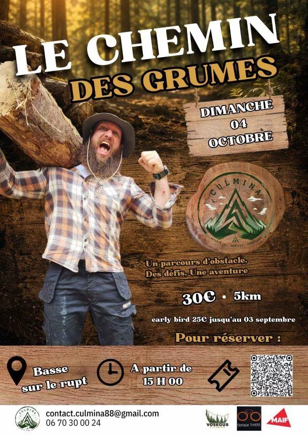 Course d'obstacles le chemin des grumes