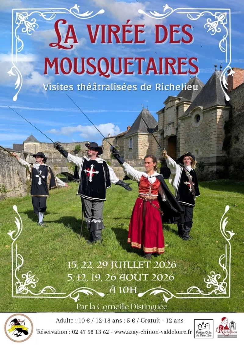 La virée des Mousquetaires - Visite théâtralisée de Richelieu