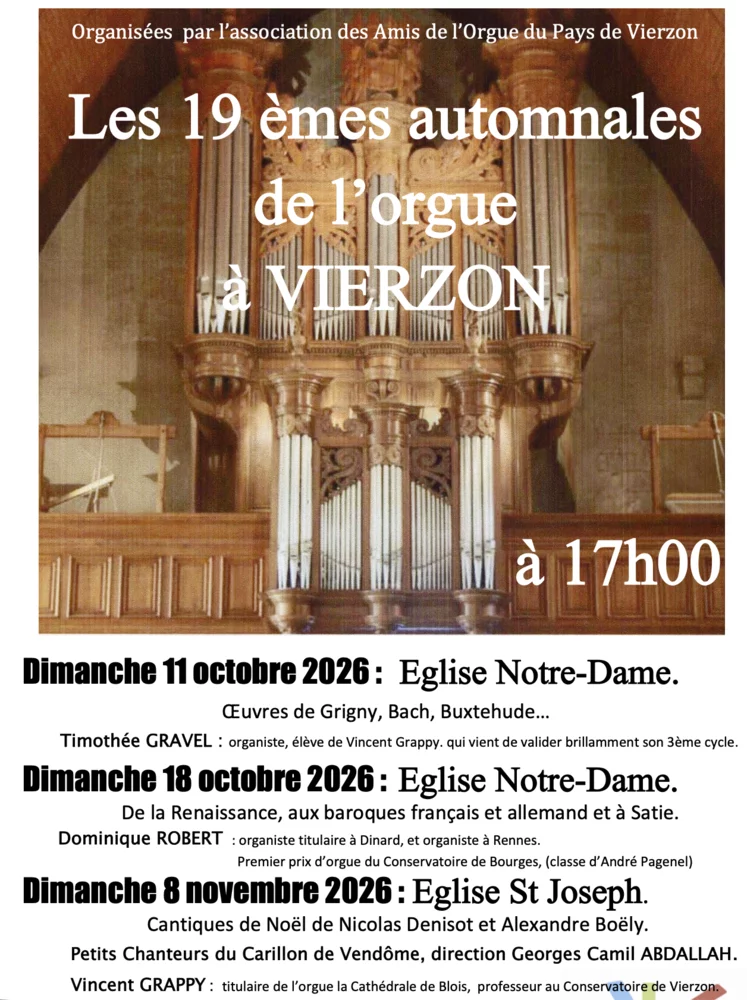 Les 19èmes automnales de l'orgue