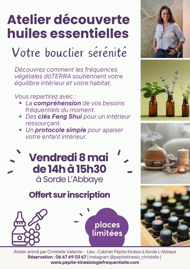 Atelier découverte huiles essentielles