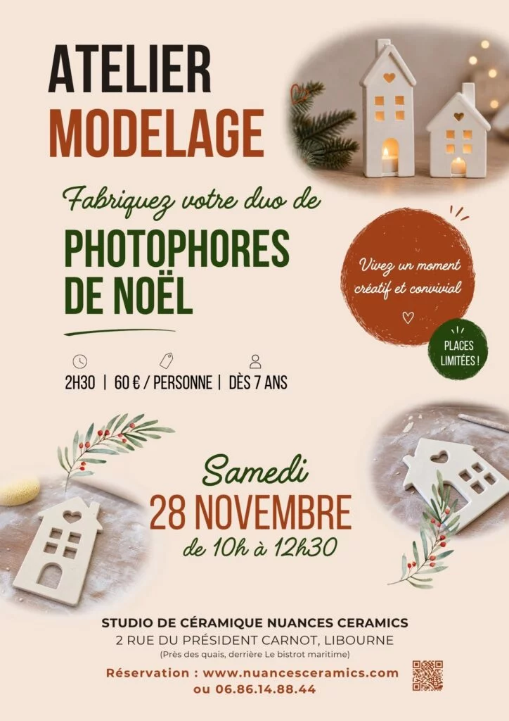 Atelier modelage - Fabriquer son photophore de Noël