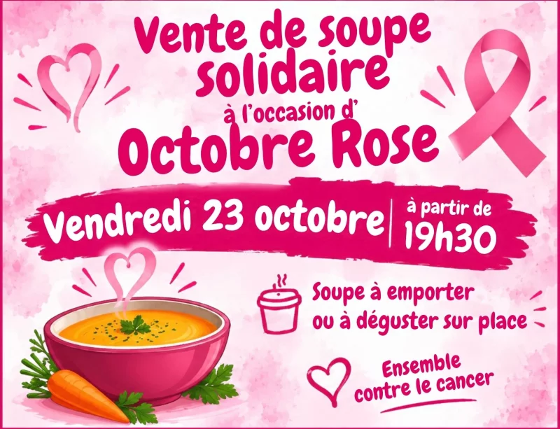 AUBIGNY : La soupe solidaire d’Octobre Rose